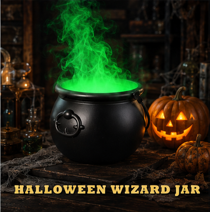 Witch's Brew Halloween Green Witch Cauldron