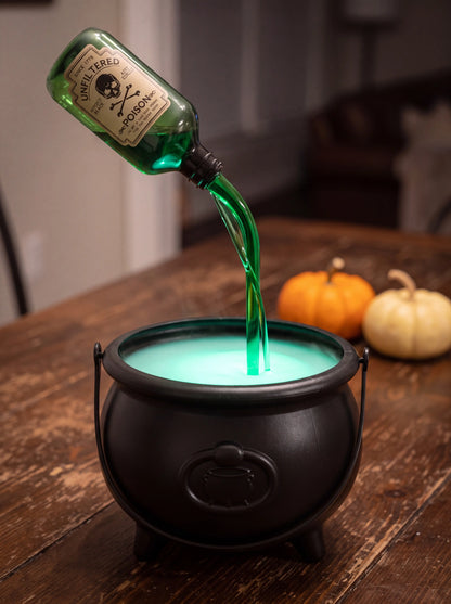 Witch's Brew Halloween Green Witch Cauldron