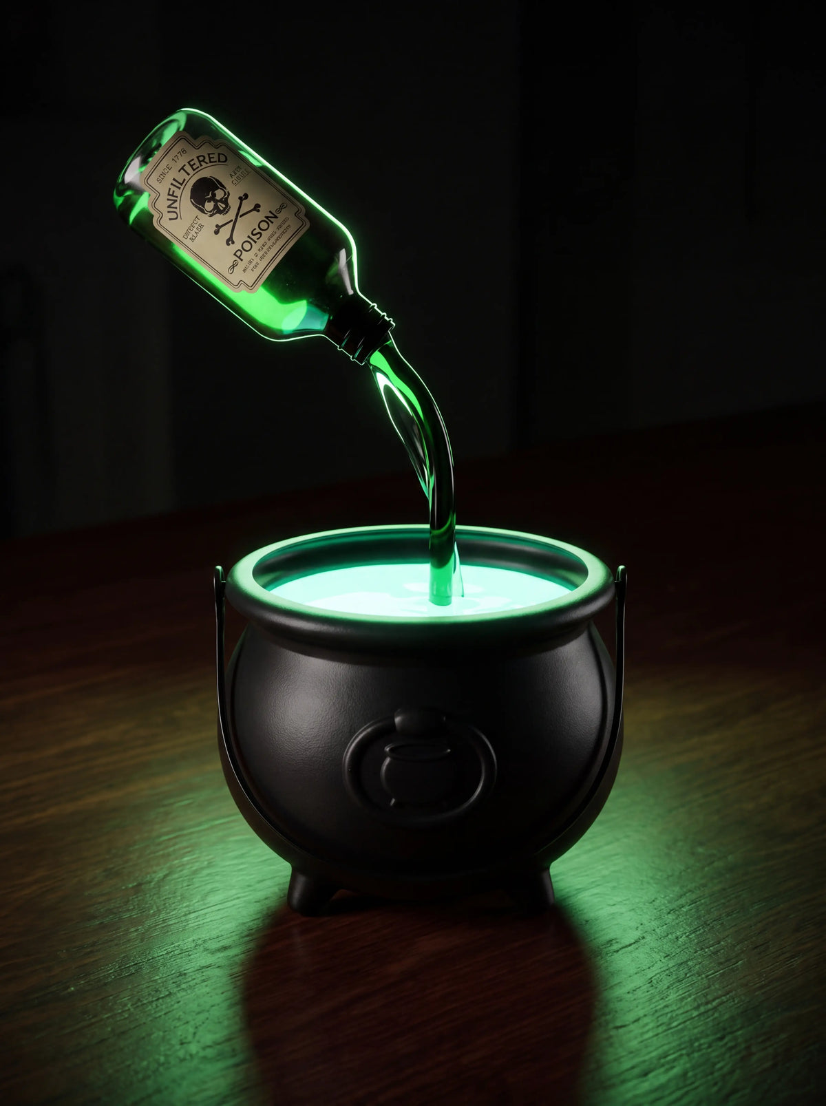 Witch's Brew Halloween Green Witch Cauldron