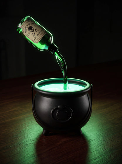 Witch's Brew Halloween Green Witch Cauldron